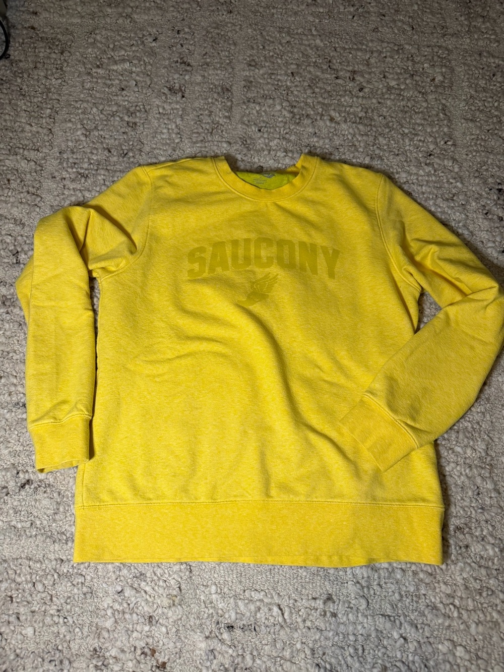 Saucony Yellow Crewneck Sweatshirt